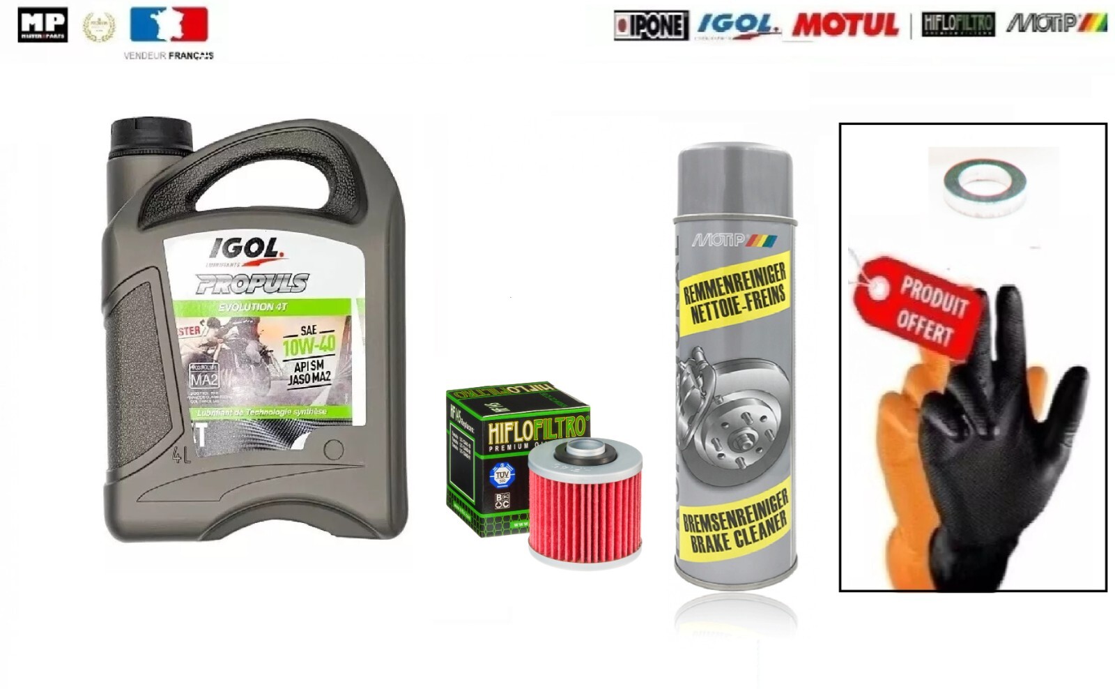 Kit Vidange YAMAHA SZR 660 Huile IGOL Haute Protection Moteur