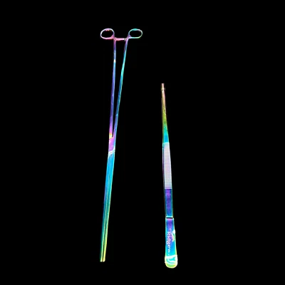 LIVING ART BALL PYTHONS Reptile Feeding Tool Set - Tongs & Tweezers, 6 Colour Options, Great Savings!