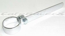 1-58 Exhaust Clamp 6 Hanger Strap 1.675 Id Chrome Motorcycle Exhaust Bracket