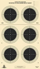 A-50 [A50] NRA Official 50 Meter UIT Smallbore Rifle Target, on Tagboard (50)