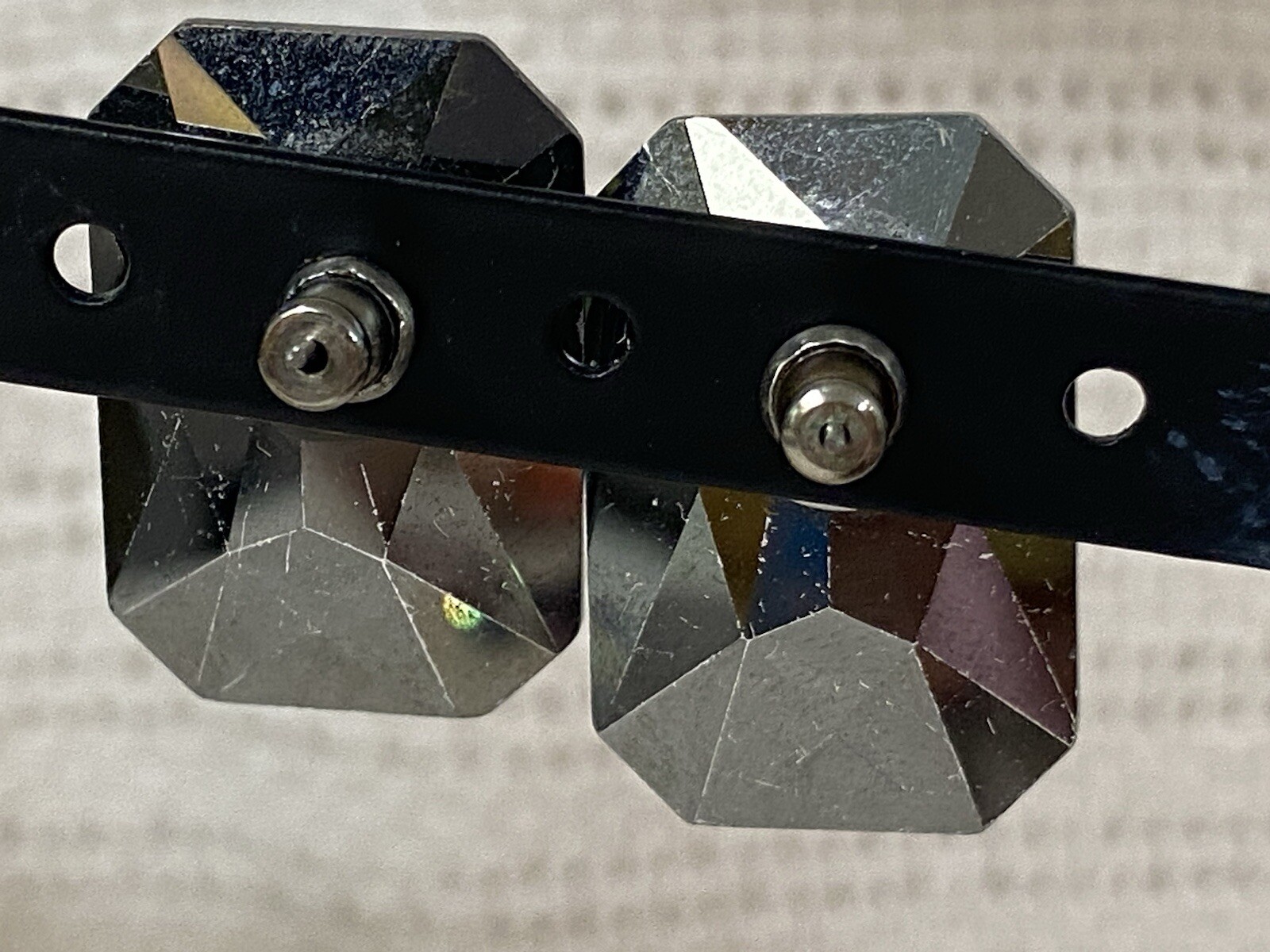 Large Statement Stone Earrings Changes From Purpl… - image 10