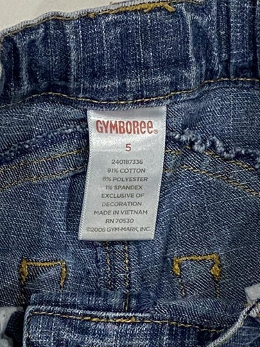 Gymboree Park City Luxe Scenic Cuff Denim Jeans Girls Size 5 in EC! - Picture 4 of 5