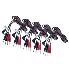 12 pcs 4 in 1 Cables 2mm Pin 2.35mm DC Jack Head Lead Wire For Tens Massager