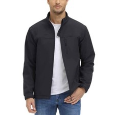 Tacvasen mens size M softshell fleece lined water resistant windproof jacket top
