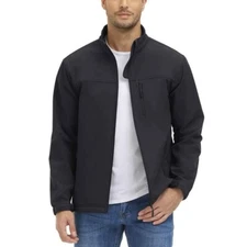 Tacvasen mens size M softshell fleece lined water resistant windproof jacket top