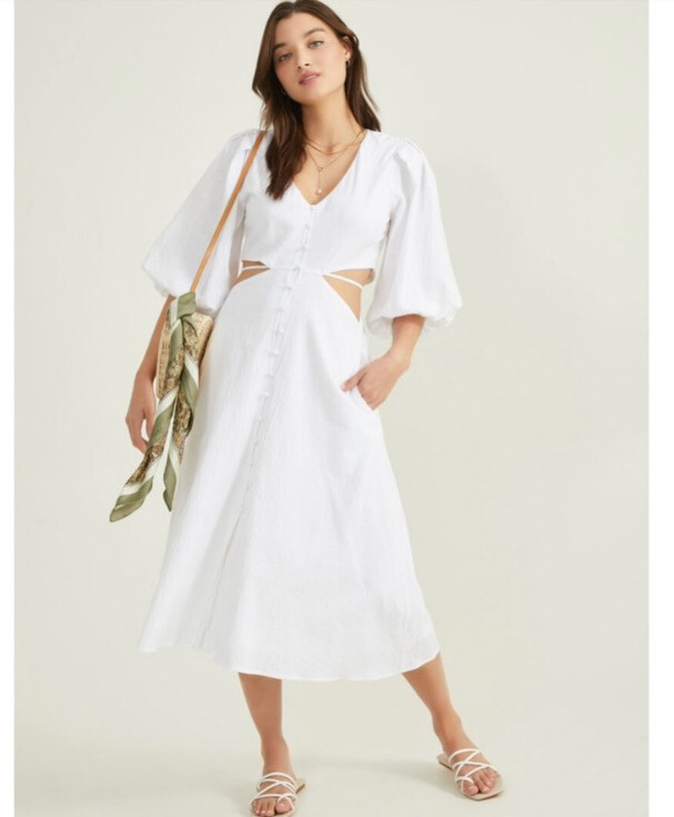NWT Altar'D State white cutout peasant midi dress size large | eBay NWT Altar'D State white cutout peasant midi dress size large | eBay
