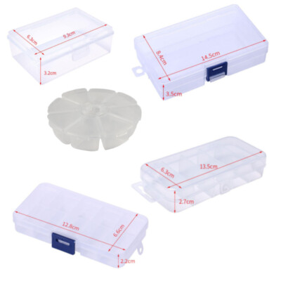 5er Set Angel Köder Boxen Haken Wirbel Spinner Blinker Shads Zubehör Tackle Box