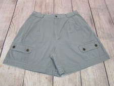 NICE Eddie Bauer Army Green Pleated Cargo Hiking Active Shorts Women's 30" Waist