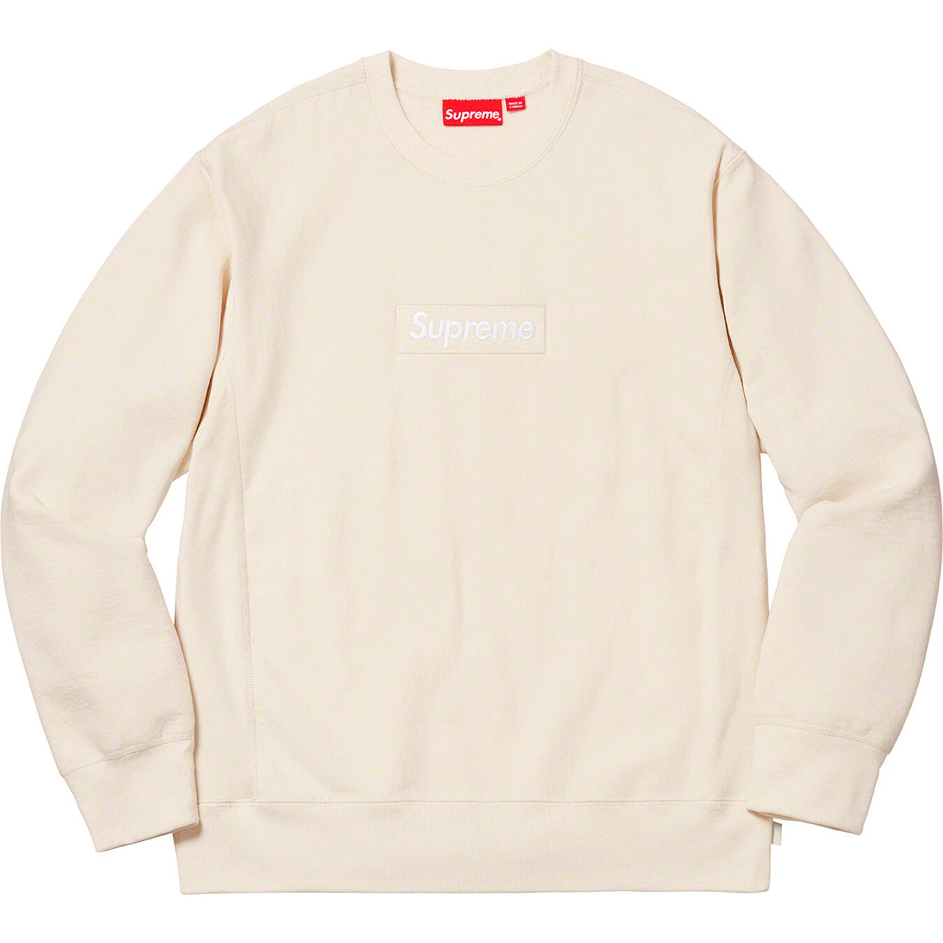 Supreme Box logo crewneck naturel grand FW18