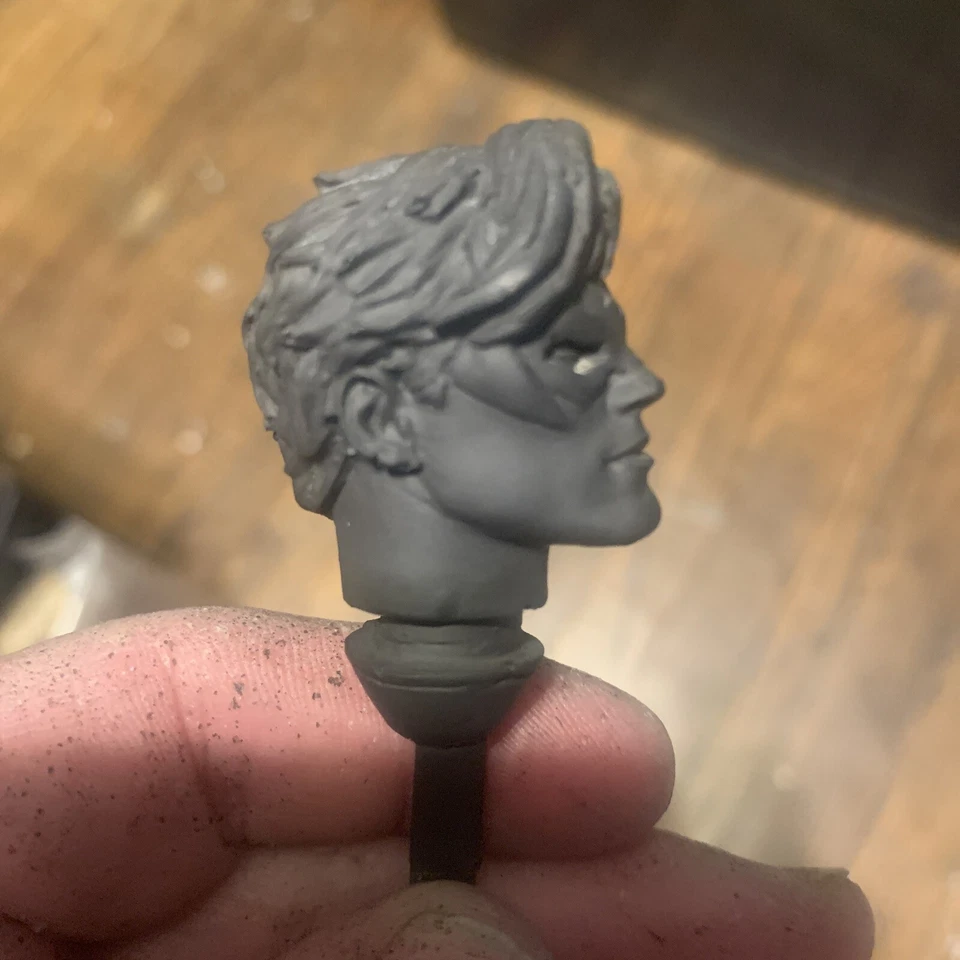 Mego FTC Zica FM 蝙蝠侠夜翼罗宾定制头适用于 8 英寸可动人偶 1/9 V2 — 第 4/4 张图片