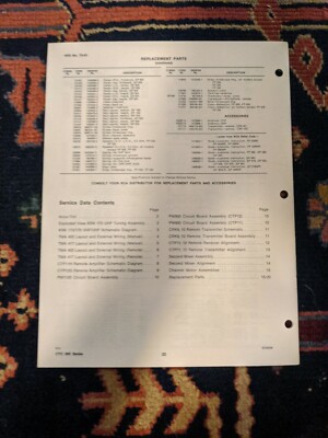 RCA VICTOR TELEVISION SERVICE DATA 1970 39X SERIES EARLY TV MANUAL
