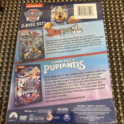 【中古】「非常に良い」Paw Patrol: Sea Patrol Double Pack [DVD] PAW Patrol: Sea Patrol Double Pack (DVD)(2099) : Target