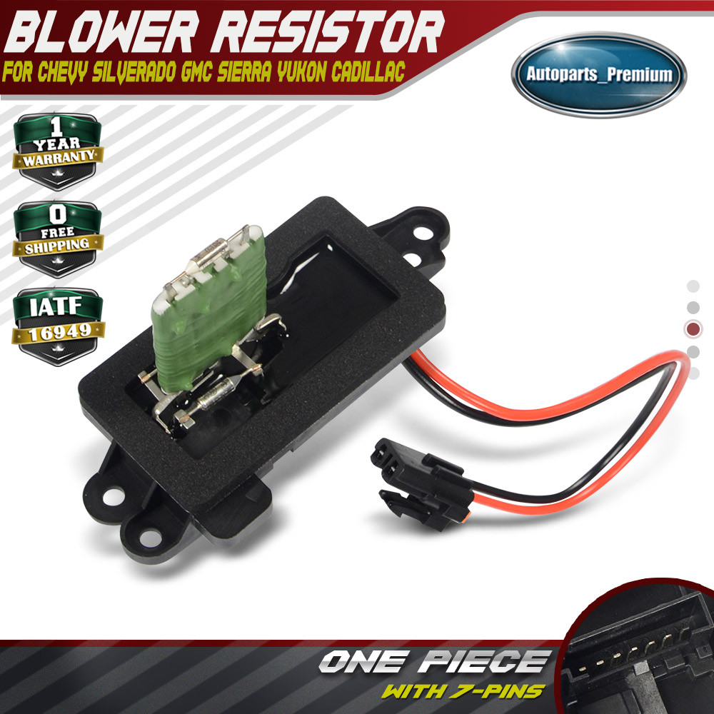 HVAC Heater Blower Motor Resistor for Chevy Silverado GMC Cadillac ...