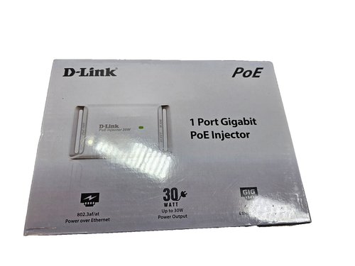 D-Link DPE-301GI Gigabit PoE+ Injector, 30 Watts, 802.3af/at Compliant, 100m - Picture 3 of 4