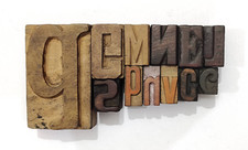 Vintage Letterpress 12 Mix Letters Wood Type Printers Block Collection BL-330