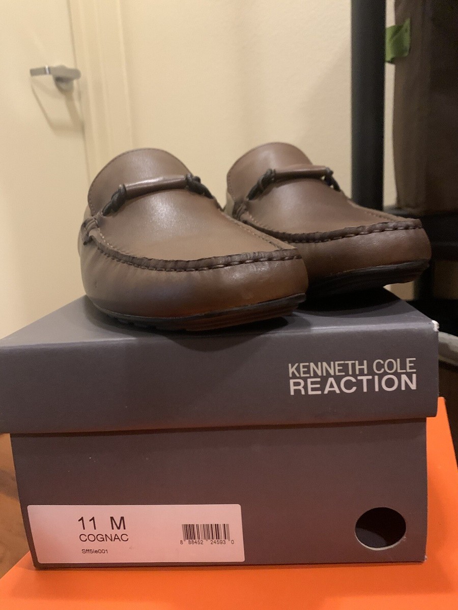 Kenneth Cole - REACTIONloafers Shop Cognac Leather Theme Bit Driver Loafers | Kenneth Cole main image 3