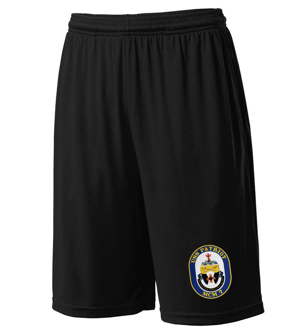 MCM-7 USS Patriot Black Active Shorts | eBay