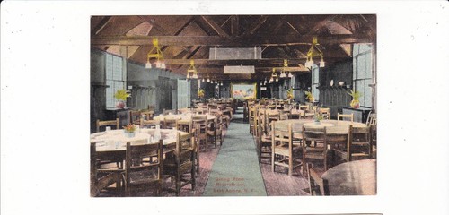 Cartolina antica East Aurora, New York / sala da pranzo Roycraft Inn