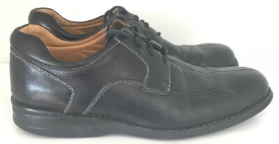 Johnston & Murphy Black SHEEPSKIN Leather Split Cap Toe Oxfords s-l400.jpg main image 3