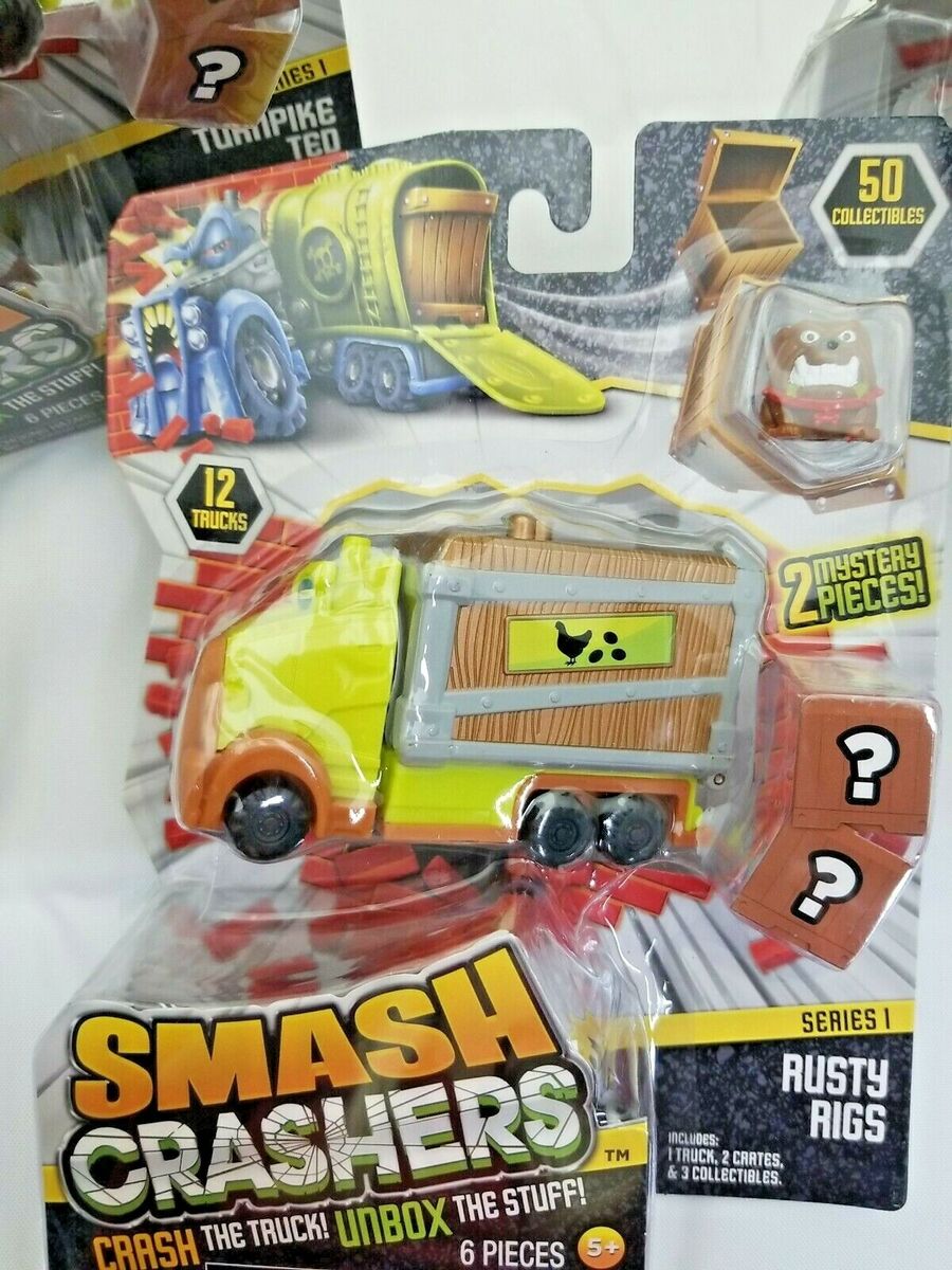 Smash Crashers, Toys, Smash Crashers Turnpike Ted Mystery Series Crash  The Truck Unbox The Stuff