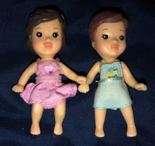 2004 MGA Entertainment Quint Dolls Babies Lot Of 2 boy girl  EUC