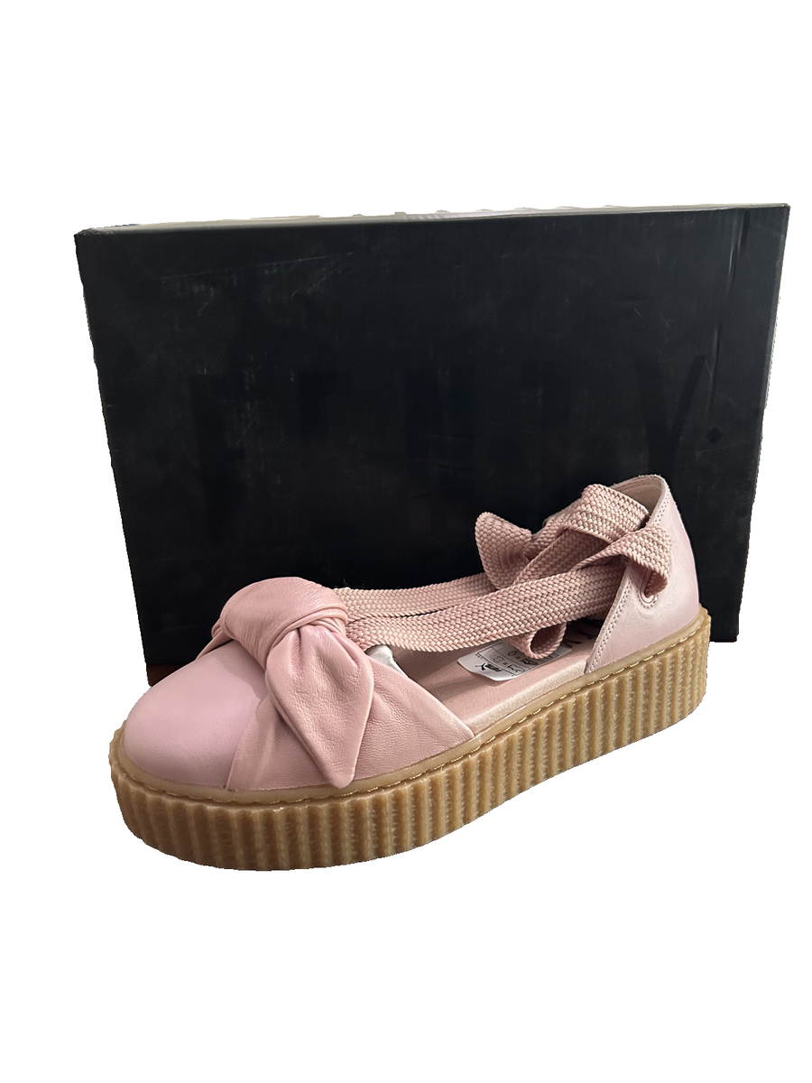 Rihanna Bow Creeper Sandale Fenty Femme Pink Fenty Ballet Creepers