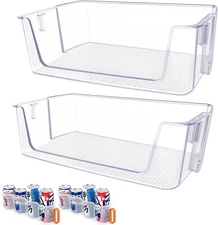 [2 PACK]  DA97-20989A Refrigerator Door Bin For Samsung Refrigerator Door Shelf