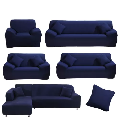 Stretch Sofabezug Schonbezug Massiv Sofabezüge Couch Möbel Schoner 160g - Bild 7 von 54