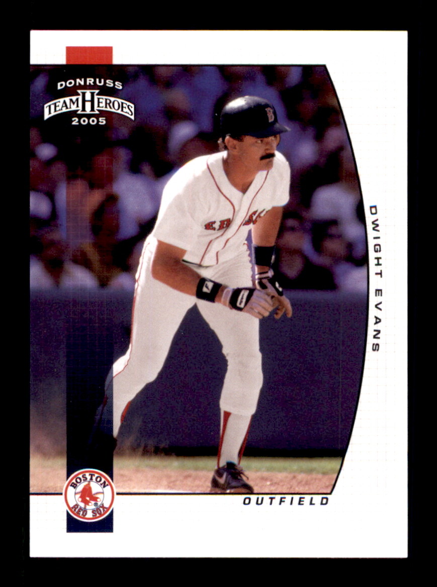 2005 Donruss Team Heroes #57 Dwight Evans - Crease Free
