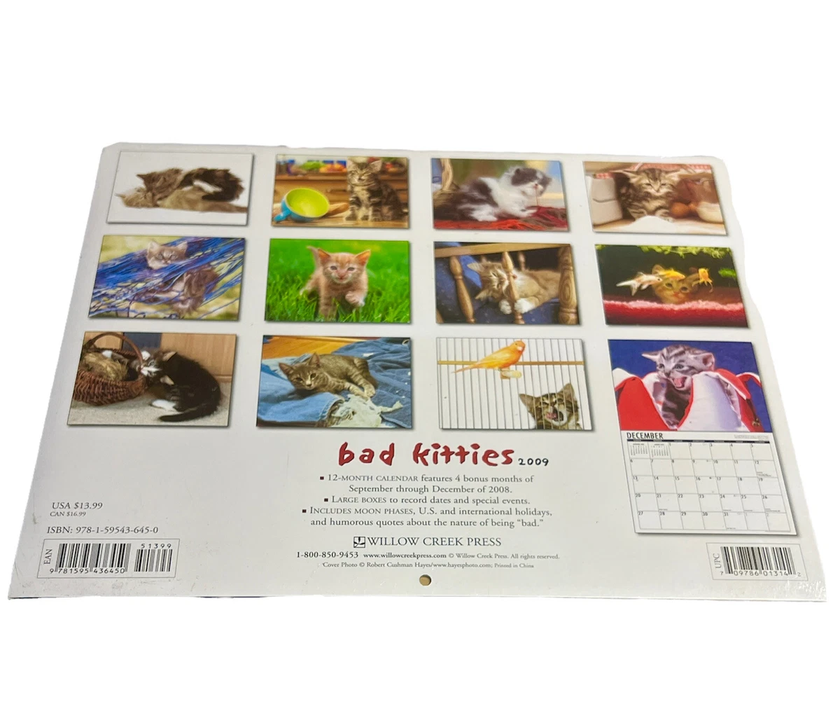 Bad Kitties 2009 full color calendar New Still Sealed | eBay
