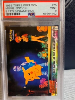 1999 TOPPS POKEMON MOVIE EDITION BATTLE/CHAMPIONS 25 PSA 9 | eBay UK