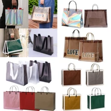 PVC Grocery Eco Friendly Reusable Recycle Shopping Tote Bag Handbag Storage Bag 