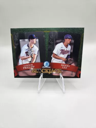 CONNOR PRIELIPP/BROOKS LEE 2022 Bowman Chrome Draft Blackjack #BJ-6 Twins