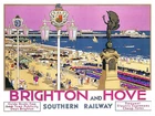 Brighton And Hove Southern, Retro metal Sign/Plaque Wall vintage / Gift