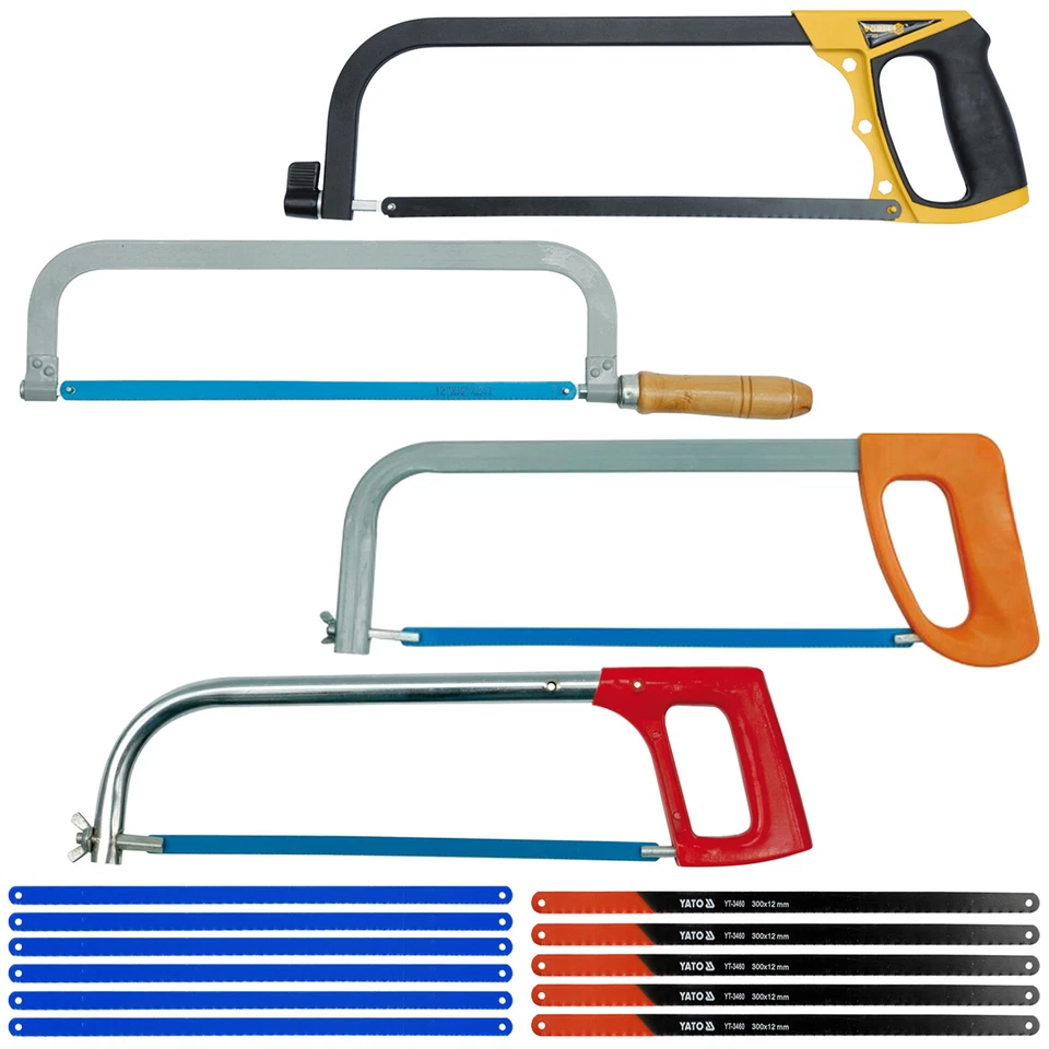 TOYA Metallsäge Bügelsäge Metallsägebogen 300mm Handsäge Eisen Säge Sägebogen