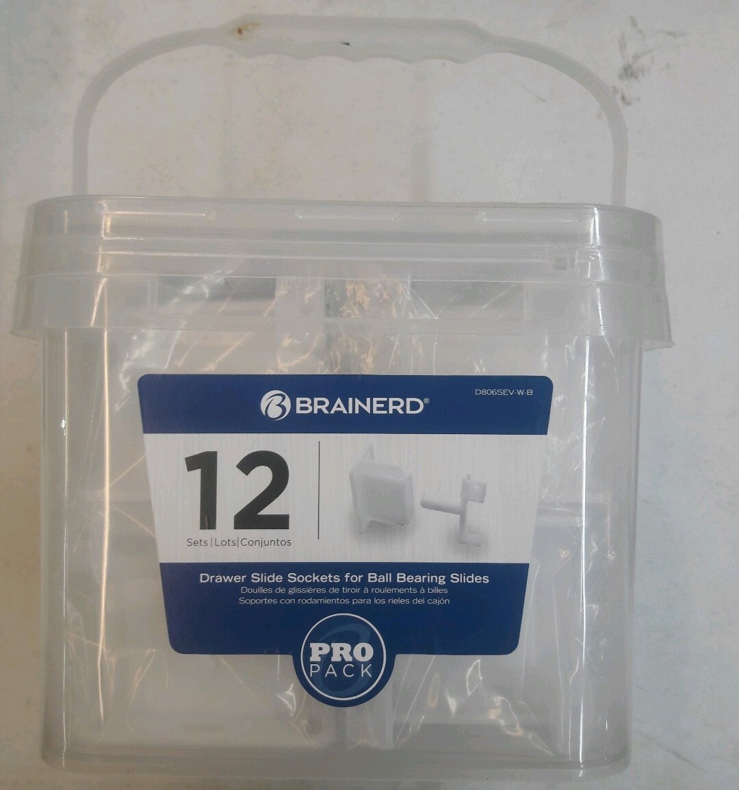 12 PRO PACK BRAINERD Drawer Slide Sockets For Ball Bearing Slides eBay