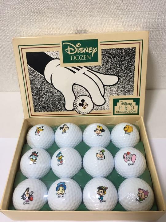Disney DOZEN 12 Character Golf Ball Set 12 Pieces Mickey, etc. w 