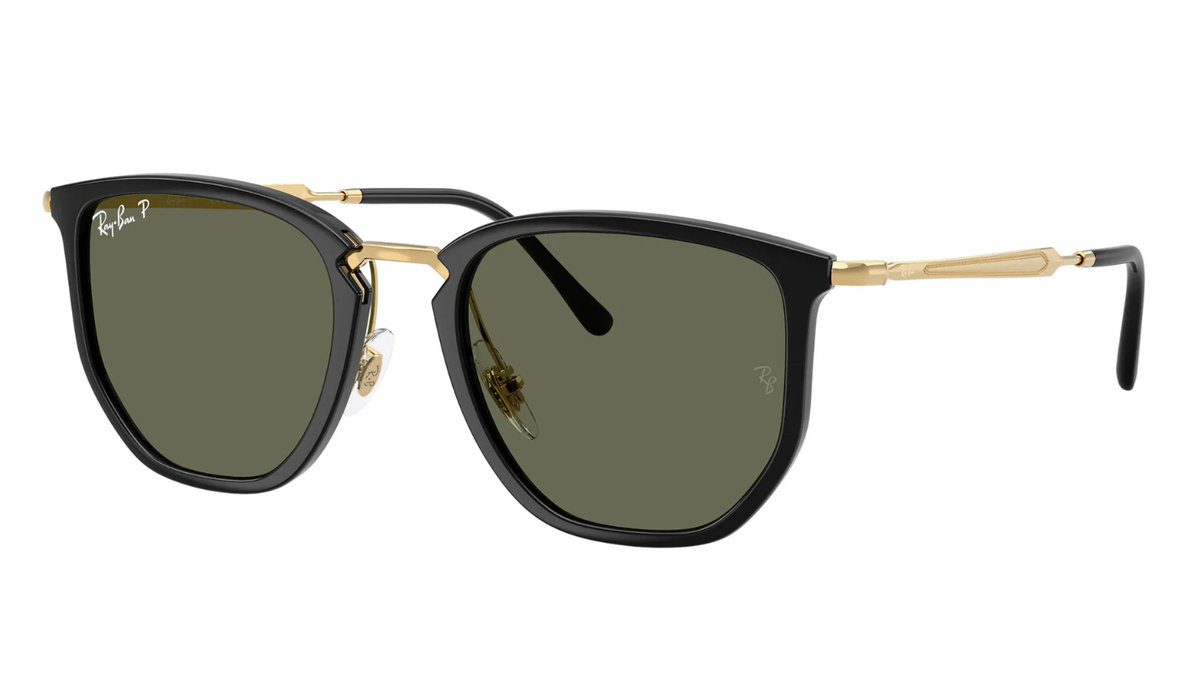 RAY-BAN RB 4451 6306/58 50-20 145 Black & Gold Sunglasses Green