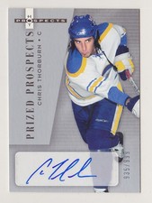 05-06 Hot Prospects Chris Thorburn /999 Auto Rookie Prized Prospects Sabres 2005