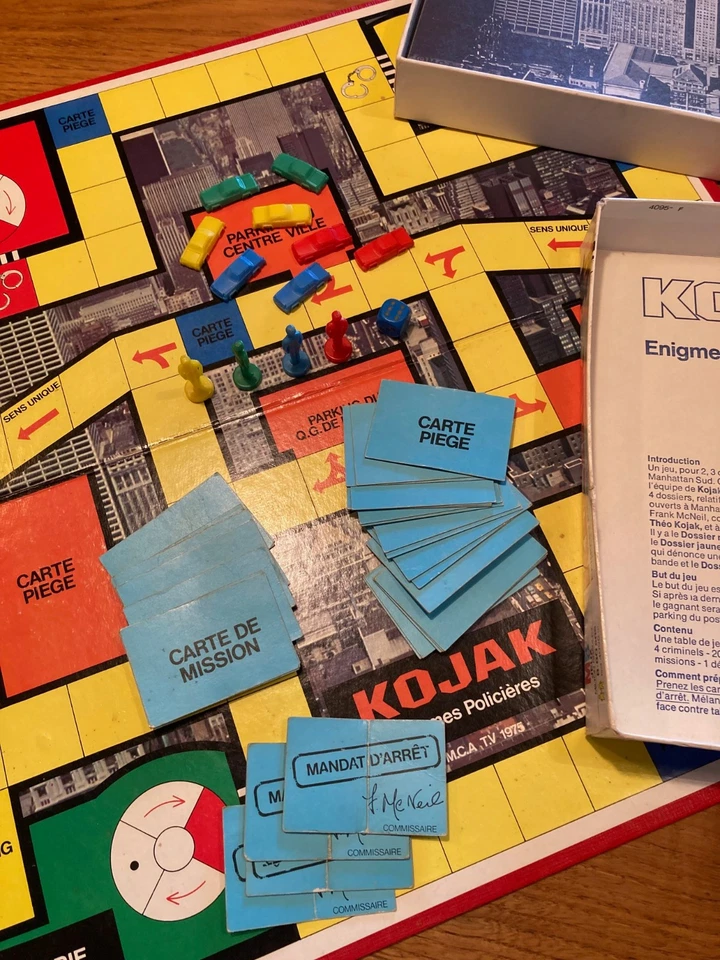 Ancien jeu de société Kojak MB 1975 vintage complet TBE, édition originale. - Photo 3/4