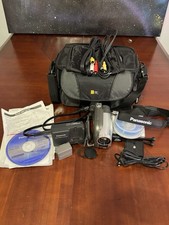 Panasonic VDR-D200 Videocamera DVD 30x Zoom con Caricabatterie Dischi Borsa Testata