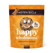 Happy Wholesome Protein Balls 7.05oz Bag Peanut Butter Chocolate Chip Protein...