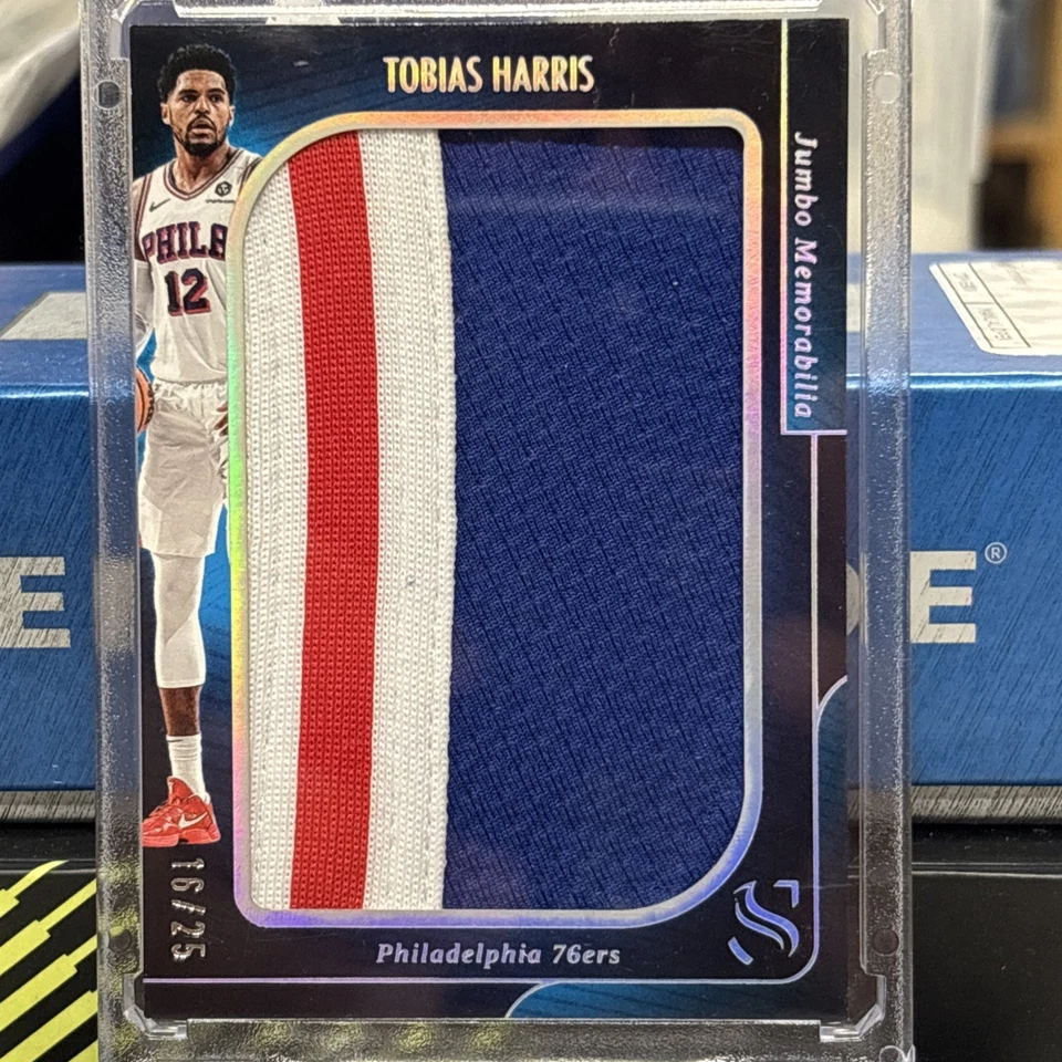 Parche Jumbo 2024-25 Panini Silhouette Tobias Harris Holo Plateado #/25 Foto 3 de 4