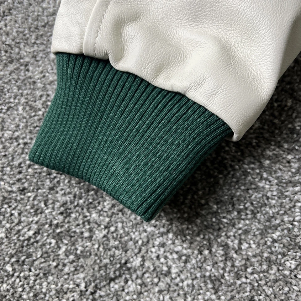 Chaqueta Universitaria Para Hombre Starter NY Jets Mediana NFL Cremallera Completa a Presión Nueva con Etiquetas Precio de venta sugerido por el fabricante $450 Foto 4 de 4