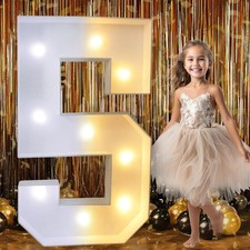 3 Ft Marquee Light Up Number 5 Birthday Decorations Sign Anniversary Gift