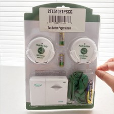Smart Caregiver Two Call Buttons  Wireless Caregiver Pager - 2 Audible Alarms