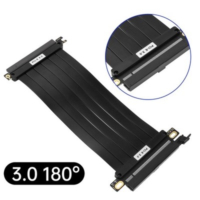 For PCI-E 3.0 180° 16x Riser Cable Graphics Card Extension Cable For GPU Card