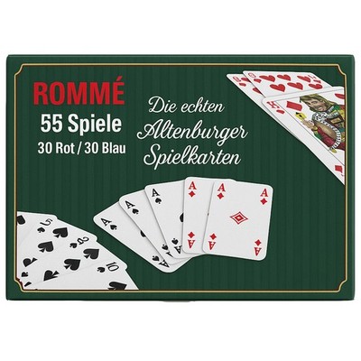 ASS Altenburger Rommé Karten 60 Spiele | 55 Blatt Profi-Qualität | Poker Canasta