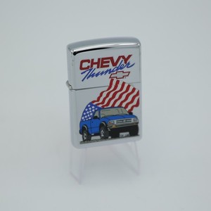 Zippo Chevy Thunder Lighter 1998 G XIV Chevrolet S-10 Truck American Flag Chrome