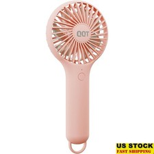 Portable Mini Handheld Fan 3 Speeds Rechargeable Strong Airflow Lightweight New